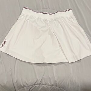 Athleta White Ace Advantage Tipped 13 1/2” Tennis Skort Size M NWOT